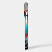 Ethereal Cosmic Eye Monogram Lebendige Abstrakte K Case-Mate iPhone Hülle (Rückseite / Links)