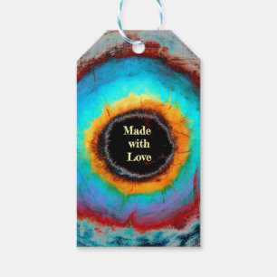 Ethereal Cosmic Eye Monogram Lebendige Abstrakte K Geschenkanhänger