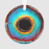 Ethereal Cosmic Eye Monogram Lebendige Abstrakte K Ornament (Rückseite)