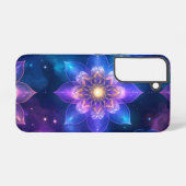 Ethereal Cosmic Lotus Glow Phone Case Samsung Galaxy Hülle (Rückseite (Horizontal))