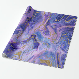 Ethereal Cotton Candy Marble Fantasy Watercolor Geschenkpapier