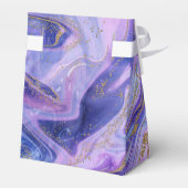 Ethereal Cotton Candy Marble Fantasy Watercolor Geschenkschachtel (Rückseite)