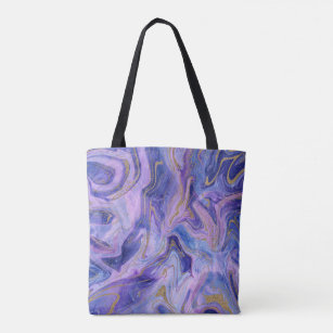 Ethereal Cotton Candy Marble Fantasy Watercolor Tasche