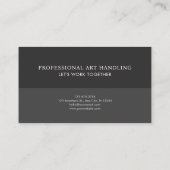 Ethereal Crystal Blume Gold Dust Black Visitenkarte (Rückseite)