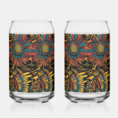 Ethereal Cyan "Aztec Dream" 16oz Glas Tumblers (Rechts)