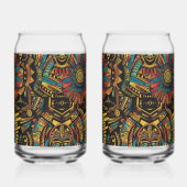 Ethereal Cyan "Aztec Dream" 16oz Glas Tumblers (Rückseite)