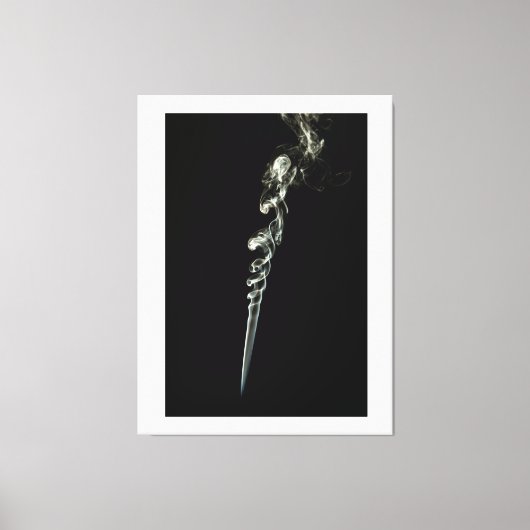 Ethereal Dance of Incense Smoke Leinwanddruck (Vorderseite)