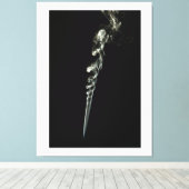 Ethereal Dance of Incense Smoke Leinwanddruck (Insitu (Holzboden))