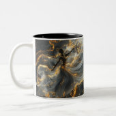 Ethereal Dance of Light, Enchanting Art, Gift for Zweifarbige Tasse (Links)