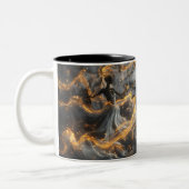 Ethereal Dance of Light, Enchanting Art, Gift for Zweifarbige Tasse (Links)