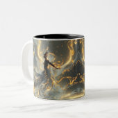Ethereal Dance of Light, Enchanting Art, Gift for Zweifarbige Tasse (Vorderseite Links)