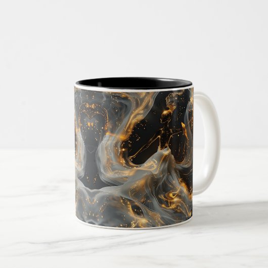 Ethereal Dance of Light, Enchanting Art, Gift for Zweifarbige Tasse (VorderseiteRechts)