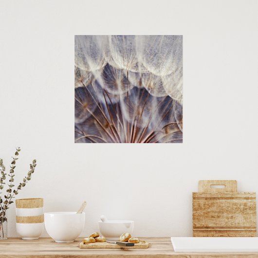 Ethereal Dandalion Macro Abstrakt Poster (Küche)