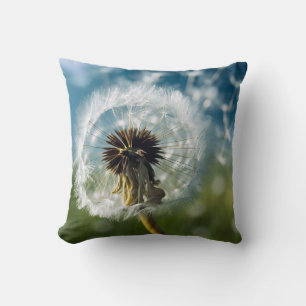 Ethereal Dandelion Dreams Elegant Botanisch Kissen