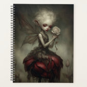Ethereal Dark Fairy in Petal Dress with Rose  Planer (Vorderseite)