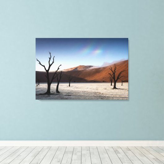 Ethereal Deadvlei Namibia - Hyper-Realistic Desert Leinwanddruck (Insitu (Holzboden))
