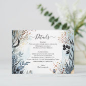 Ethereal Delicate Watercolor Serene Foliage Begleitkarte (Stehend Vorderseite)