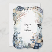 Ethereal Delicate Watercolor Serene Foliage Einladung (Rückseite)