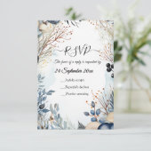 Ethereal Delicate Watercolor Serene Foliage Einladung (Stehend Vorderseite)