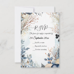 Ethereal Delicate Watercolor Serene Foliage Einladung