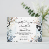 Ethereal Delicate Watercolor Serene Foliage Einladung (Stehend Vorderseite)