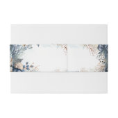 Ethereal Delicate Watercolor Serene Foliage Einladungsbanderole (Rückseitenbeispiel)