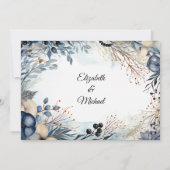 Ethereal Delicate Watercolor Serene Foliage Save The Date (Rückseite)