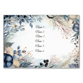 Ethereal Delicate Watercolor Serene Foliage Tischnummer (Rückseite)