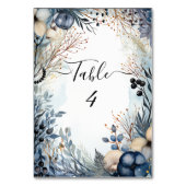 Ethereal Delicate Watercolor Serene Foliage Tischnummer (Vorderseite)
