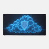 Ethereal Digital Shield Schreibtischunterlage (Vorderseite)