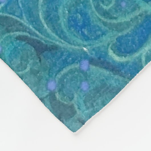 Ethereal Dove Bloom Fleecedecke (Ecke)