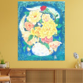 Ethereal Dove Bloom Leinwanddruck (Insitu (Wohnzimmer))