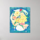 Ethereal Dove Bloom Leinwanddruck (Vorderseite)