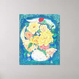 Ethereal Dove Bloom Leinwanddruck