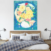 Ethereal Dove Bloom Leinwanddruck (Insitu (Schlafzimmer))