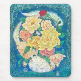 Ethereal Dove Bloom Mousepad