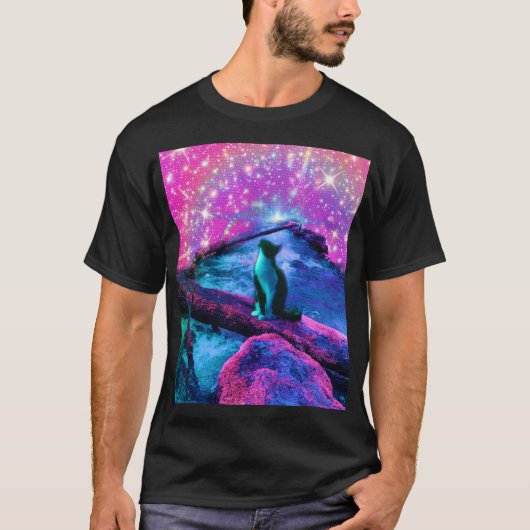 Ethereal Dreamer - Katze T-Shirt (Vorderseite)