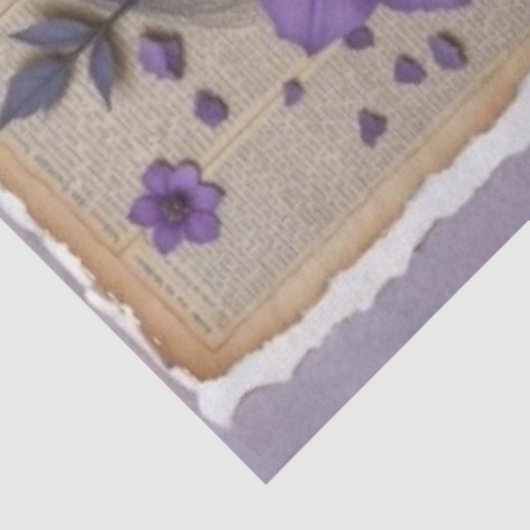 Ethereal Dreamer | Lila Entpackpapier für Frühjahr Seidenpapier (Ausschnitt)