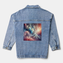Ethereal Dreamscape - Abstrakte Kunst Jeansjacke