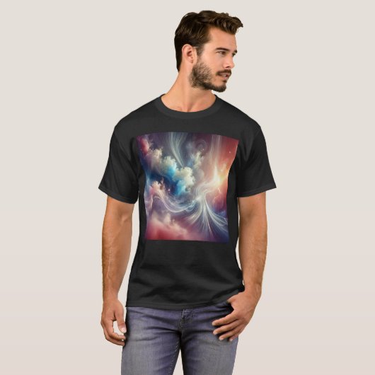 Ethereal Dreamscape - Abstrakte Kunst T-Shirt (Vorne ganz)