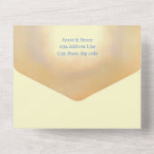 Ethereal & Dreamy Wolken Alle in einer Hochzeit ei All In One Einladung (Rückseite)