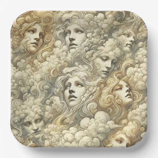 Ethereal Drift – Gothic Victorian Pappteller (Vorderseite)