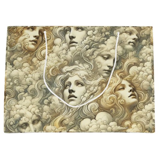 Ethereal Drift - Gothic Viktorianisch Große Geschenktüte (Vorderseite)