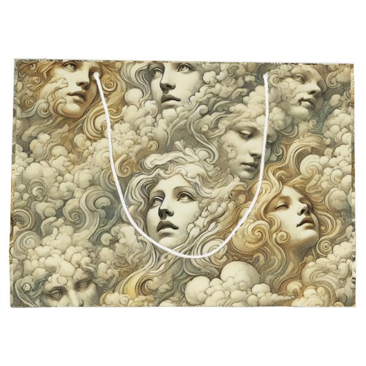 Ethereal Drift - Gothic Viktorianisch Große Geschenktüte (Rückseite)