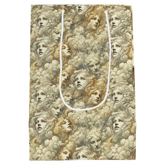 Ethereal Drift - Gothic Viktorianisch Mittlere Geschenktüte (Rückseite)