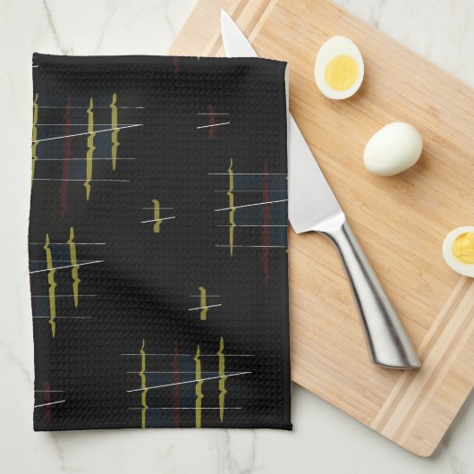 Ethereal Echoes Teetuch Geschirrtuch (Viertel Falte)