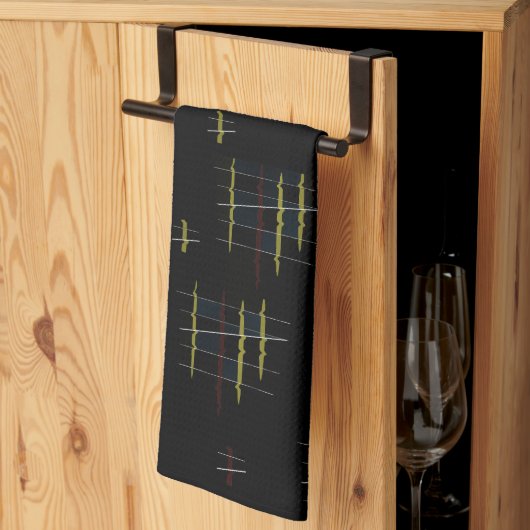 Ethereal Echoes Teetuch Geschirrtuch (Drittel gefaltet)