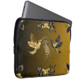 Ethereal-Einheit - Schwarz-Gold-Artwork Laptopschutzhülle (Vorne Rechts)