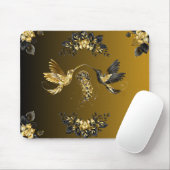Ethereal Einheit - Schwarze und goldene grafische Mousepad (Mit Mouse)