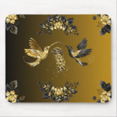 Ethereal Einheit - Schwarze und goldene grafische  Mousepad (Vorne)